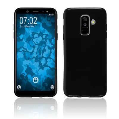 Produktbild von PhoneNatic Case kompatibel mit Samsung Galaxy A6 Plus (2018) - schwarz Silikon Hülle  Cover