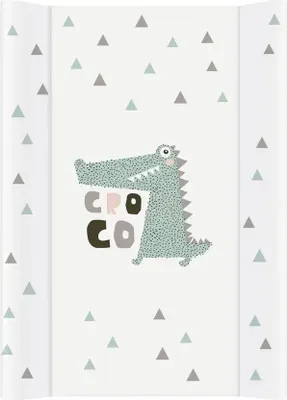 Produktbild von Rotho Babydesign Rotho Wickelauflage Keil weiß modern elephants