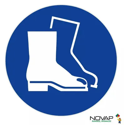 Produktbild von Scheibe Schuhtragepflicht - NOVAP - Ø300 mm - 4061665