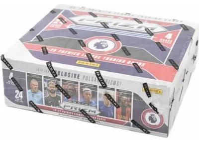 Produktbild von Panini Prizm Premier Leauge 2024/25 Retail Box 24 Packs + Card up Gratis Schutzhüllen