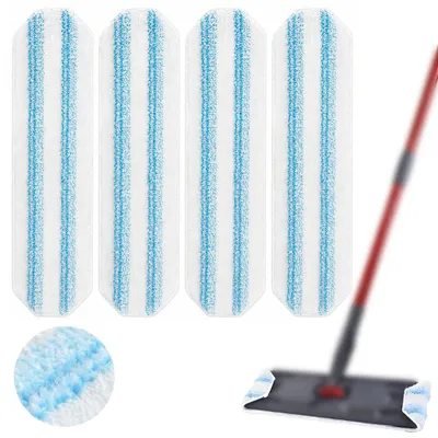 Productafbeelding van 4 Stuks Dweiltuch, Vloermop, Verwijdert Hardnekkig Vuil, Voor Alle Harde Vloeren
