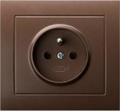 Produktbild von Ospel GP-1WZ/52, Braun, IP20, 16 A, 88 mm, 39 mm, 82 mm