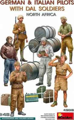Produktbild von MINIART MA49018 German & Italian Pilots w/DAL Soldiers. North Afr.