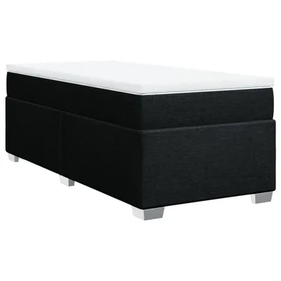 Produktbild von Boxspringbett mit Matratze Schwarz 100x200 cm Stoff