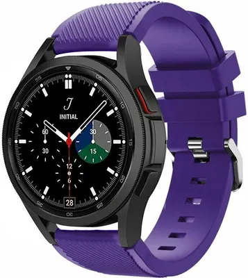 Produktbild von Strap-it Samsung Galaxy Watch 4 Classic 46mm Silikonarmband (Violett)