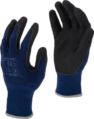 Obrázok produktu pre Salzstoffhandschuhe, Schwarz, L221310P, Karte, "10", Ce, Lahti