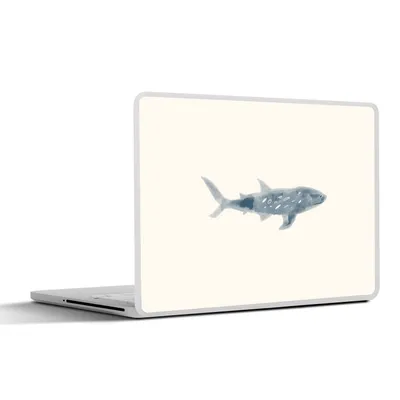 Produktbild von MuchoWow® Laptop Aufkleber Sticker Cover Fisch - Meer - Aquarell 30x22 cm - Laptop-Sticker