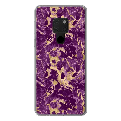 Produktbild von MuchoWow® Handyhülle Schutzhülle Hülle für Huawei P40 Lite Gold - Luxus - Marmor - Muster Silikon Softcase Handy Hülle - Handy