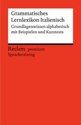 Produktbild von Grammatisches Lernlexikon Italienisch