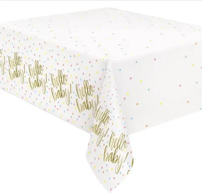 Produktbild von Tischdecke PVC Hello Baby Gold ca.137x213cm