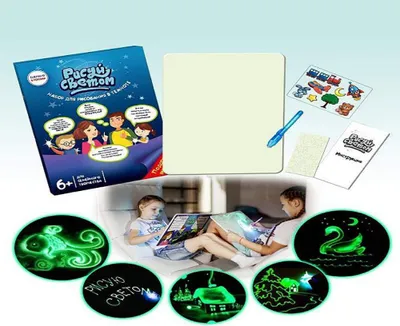 Zdjęcie produktu dla Sketchpad do pisania LED-światło migające dla dzieci A5