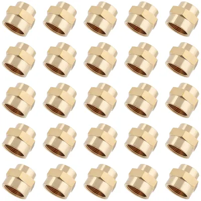 Messing Reduzierkupplung 3/4" x 1/2" BSPP, 25 Stück