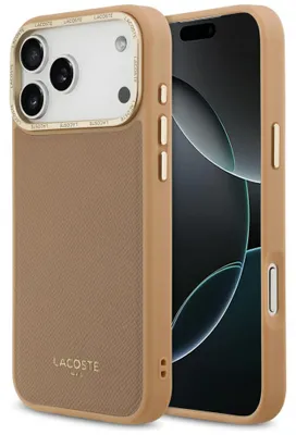 Obrázok produktu pre Puzdro Lacoste Champs Elysees Gold Logo MagSafe pre iPhone 17 Pro, ružové