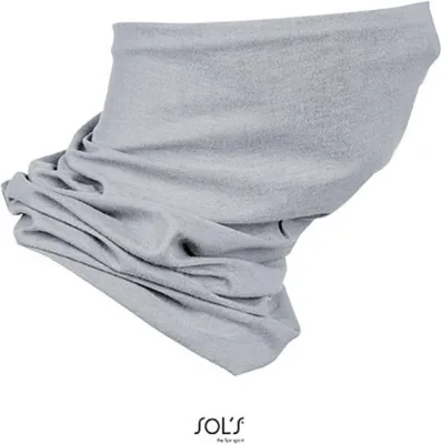 Immagine prodotto di SOLs 03094 | Scaldacollo multifunzionale Bolt - Colore: Grigio puro - Dimensioni: 25 x 50 cm