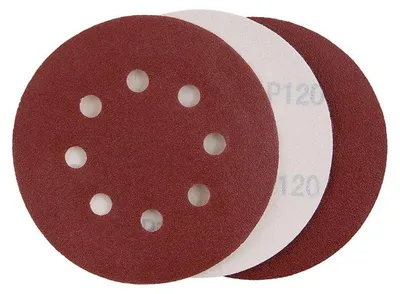 Obrázek produktu pro Papír brusný výsek SZ P120/125 3ks 8 otvorů 22099