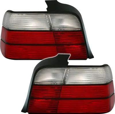 Produktbild von Eagle Eyes Rückleuchten Set Rot Weiss für 3er BMW E36 Limousine, Bj. 1990-1998