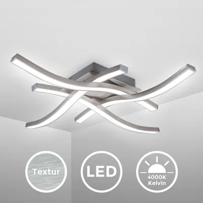 Obrázok produktu pre LED dizajnové stropné svietidlo Stropné svietidlo do obývačky Moderná vlnová optika Alu 17 Watt