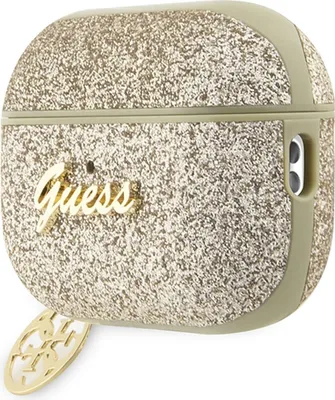 Immagine prodotto di Guess Guap2Glgshd Cover Airpods Pro 2 (2022/2023) Złoty/Oro Glitter Flake 4G Charm