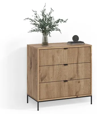 Immagine prodotto di Cassettiera Livinity Aterno Quercia vichinga 42 x 81.2 cm con 3 cassetti, Model 58952
