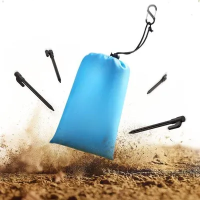 Produktbild von Famanu Stranddecke 210 x 200 cm - wasserabweisend - ultraleicht - tragbare Picknickdecke für Outdoor-Aktivitäten