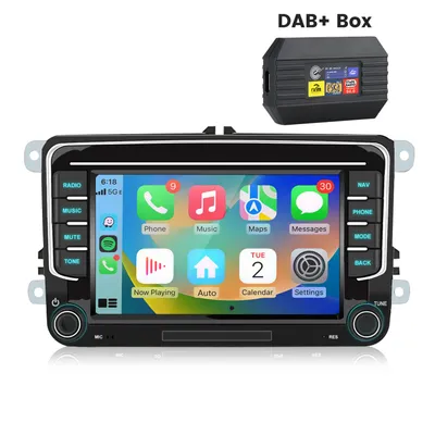 Produktbild von Einbau-Navigationsgeräte Carplay 7''android13 6+128G WIFI Autoradio GPS NAVI BT Für VW Skoda Seat SWC DAB BT Andriod Auto 4G 8kern