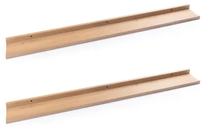 Produktbild von Bilderleiste - 100 x 10 cm - Wildeiche Nachbildung - MDF - PVC - 2er Set