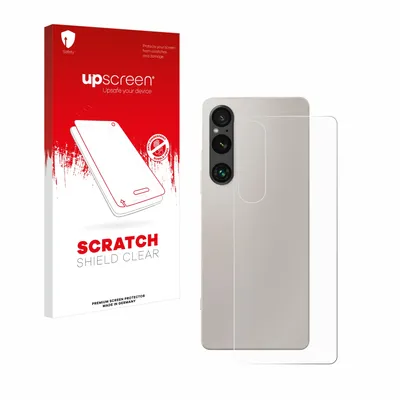Produktbild von upscreen Schutzfolie für Sony Xperia 1 V (Rückseite) Displayschutz Displayschutzfolie Folie Klar Transparent
