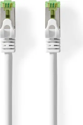 Obrázok produktu pre Sieťový kábel CAT7 | S/FTP | RJ45 samec | RJ45 samica | 5,00 m | Snagless | Okrúhle | LSZH | Biela | Box