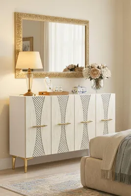 Obrázok produktu pre Skye Decor, Kvalitná konzolová zostava (3 kusy) – dub sýto modrej farby, 120 cm | 100% melamín