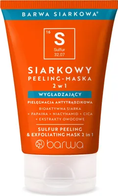 Obrázok produktu pre Barwa Siarkowy peeling maska 2w1 wygładzająca, 120ml