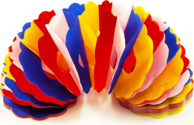 Produktbild von Girlande 3m Fastnacht rot-weiß-blau-gelb