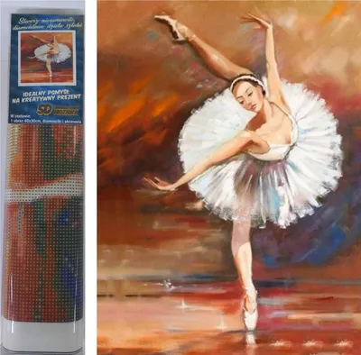 Obrázek produktu pro Norimpex Diamantové malování Baletka 30x40cm