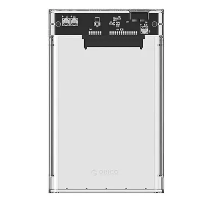 Obrázok produktu pre Orico 2139 HDD/SSD 2.5" drive enclosure, 5Gbps, USB-A to USB Micro-B (transparent)
