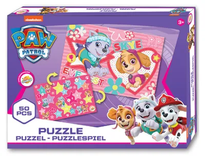 Produktbild von Paw Patrol Girl Skye und Everest 2 in 1 Kinder-Puzzle Puzzle-Spiel mit 50 Teilen