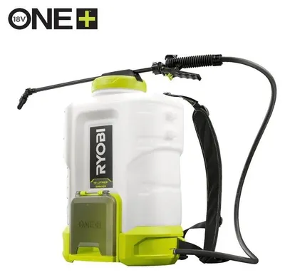 Produktbild von Ryobi 18V ONE+, Rucksack-Gartenspritzer, 15 l, Schwarz, Weiß, Gelb, 2,5 m/s², Draußen, 62,5 dB