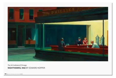 Produktbild von Edward Hoper - Noctamulos - Poster 61x91,5 cm