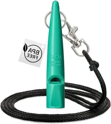 Immagine prodotto di Altoparlante per cani originale inglese con manuale d'uso (potrebbe non essere disponibile in lingua tedesca) e nastro fischiante nero: potente e ad ampio raggio per un addestramento canino efficace