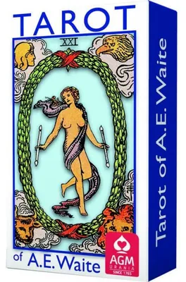 Zdjęcie produktu dla Tarot of A.E. Waite (Blue Edition, Mini, GB), m. 1 Buch, m. 1 Beilage