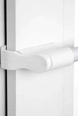 Produktbild von Klemmfix Klemmstange 75-125 cm ausziehbar inkl. Endknöpfe, Fensterstange, Teleskop Klemmstange ausziehbare Scheibenstange ohne Bohren Weiß Sitefix