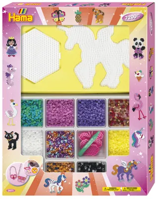 Produktbild von Hama Beads 3071, Bastelset für Kinder, 5 Jahr(e), PVC, Mehrfarbig, 7212 Stück(e)