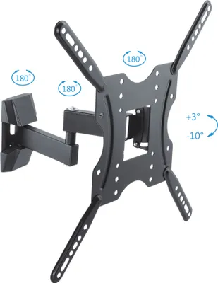 Obrázek produktu pro PureMounts PM-FM11-400 – naklápěcí a otočný nástěnný držák na TV/monitor, vzdálenost od stěny 62 mm až 309 mm, nosnost 20 kg, max. VESA 400×400, pro obrazovky o úhlopříčce 66 až 132 cm (26–52 palců)