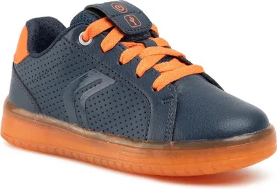 Produktbild von Kinder Turnschuhe Geox Kommodor Navy/Orange Größe: 34