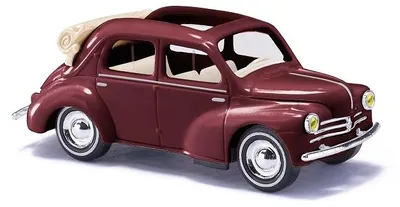 Produktbild von Busch 46573 - 1/87 / H0 Renault 4CV Cabriolimousine Braun FORMNEUHEIT - Neu