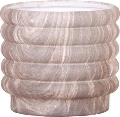 Immagine prodotto di Vaso in marmo scuro - Vaso decorativo in VetroVetroceramica Ø12cm - Elegante vaso