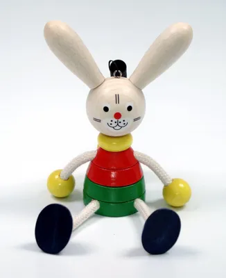 Produktbild von Holzspielzeug Schwingfigur Hase BxLxH 100x70x180mm NEU