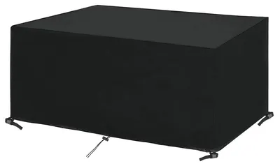 Zdjęcie produktu dla Wodoodporna osłona na meble ogrodowe - pokrowiec ochronny na meble ogrodowe - materiał Oxford - ochrona przed promieniowaniem UV - prostokątna - 242 cm x 162 cm x 100 cm - plandeka