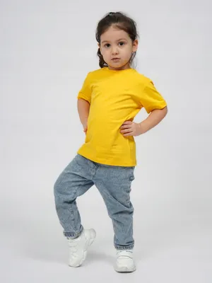 Produktbild von T-Shirt Kinder – Größe 140 – Gelb – 100% Baumwolle – Ideal für Schulsport, Bequem