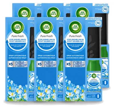 Produktbild von 6 x Air Wick Freshmatic Starterset - Frühlingsbrise - 250 ml - Vorteilspackung - 6 Stücke