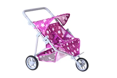 Produktbild von Zwillingspuppenwagen Duo - star dark pink