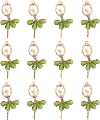 Productafbeelding van Ballerina Bedels - Danser Hangers - Sieraden Maken - Facetgeslepen Kristal - 20 Stuks - Multicolor